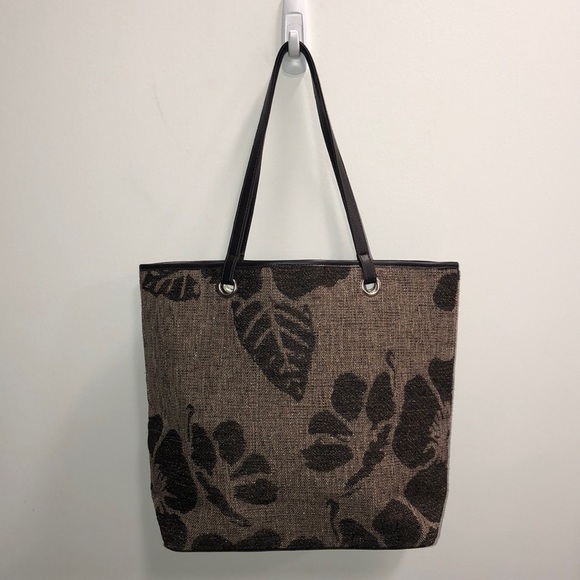 Handbags - Muted Tropical Print Tote Bag